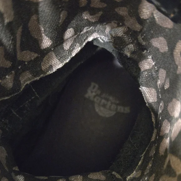Dr. Martens Black and Gray Patterned Boots - Picture 7 of 7